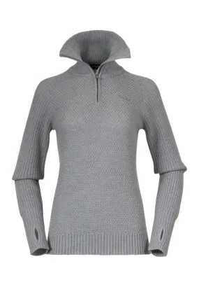 Bergans of Norway Ulriken Strickpullover Damen Magnesium Grey im Online Shop von kaufen