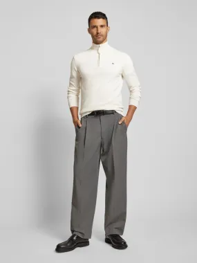 Gant Strickpullover mit Label-Stitching Modell 'SUPERFINE' (offwhite) online kaufen
