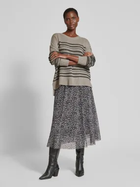 Smith and Soul Oversized Strickpullover mit gerippten Abschlüssen (taupe) online kaufen