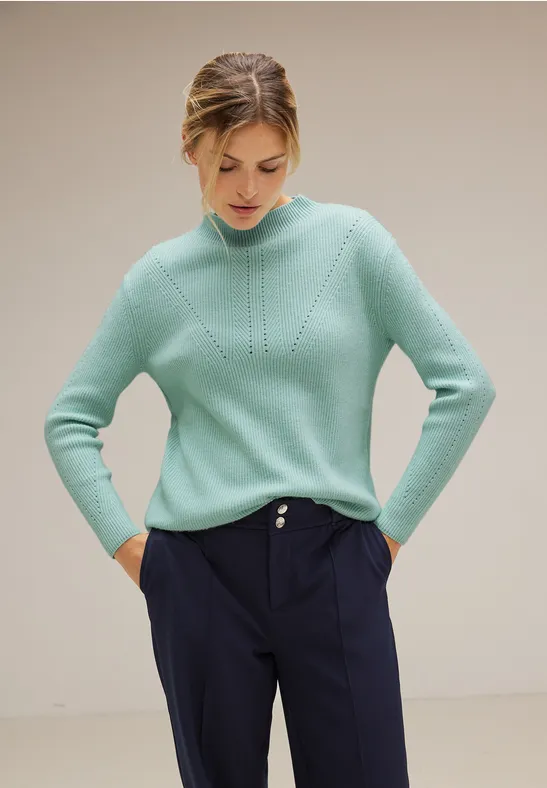 Street One Pullover im Strickmix 